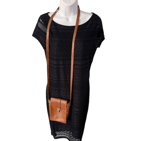 Handbags - Handmade crossbody leather and metal bag